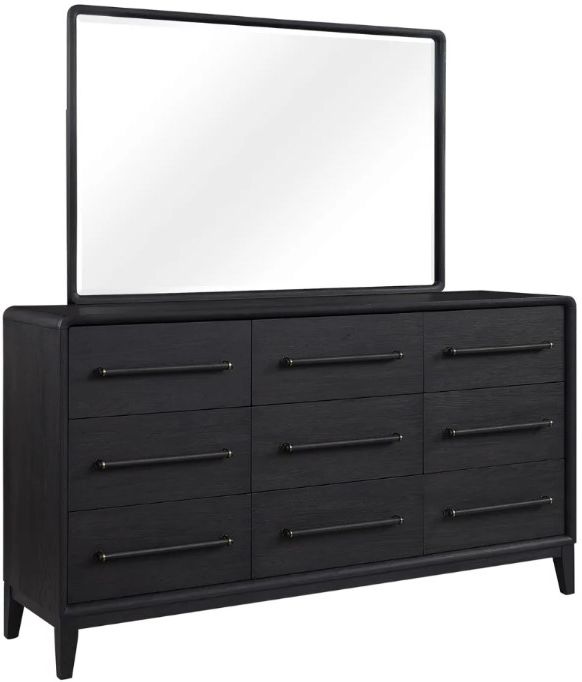Bernards Elure 4-Piece Peppercorn Queen Bedroom Set-2