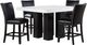 Steve Silver Co. Artemis 5-Piece Black/White Counter Table Set-0
