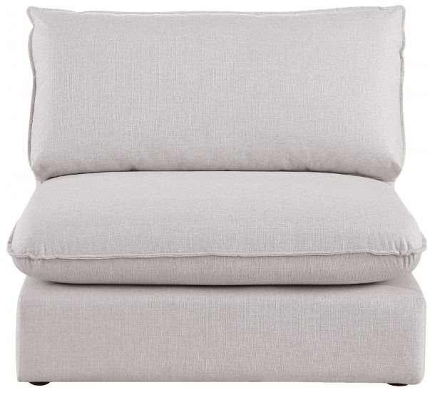 Meridian Furniture Mackenzie Beige Modular Armless Chair-1