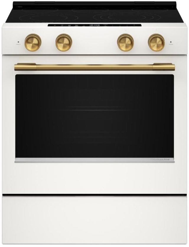 KitchenAid® 30” Porcelain Slide-In Electric Range with Two Even-Heat™ Hyper Elements-0