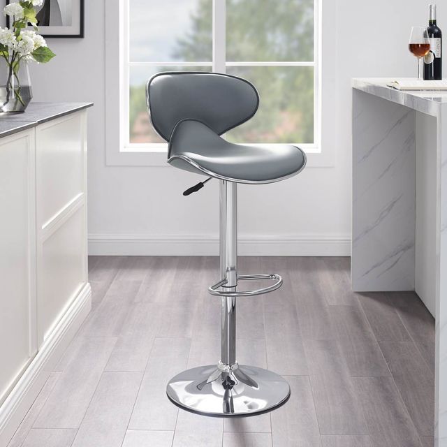 Powell® Beldon Gray Adjustable Bar Stool-1