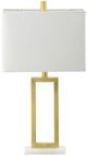 A & B Home Gold/White Lamp-2