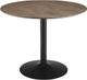 Coaster® Cora Walnut Round Dining Table with Black Base-0