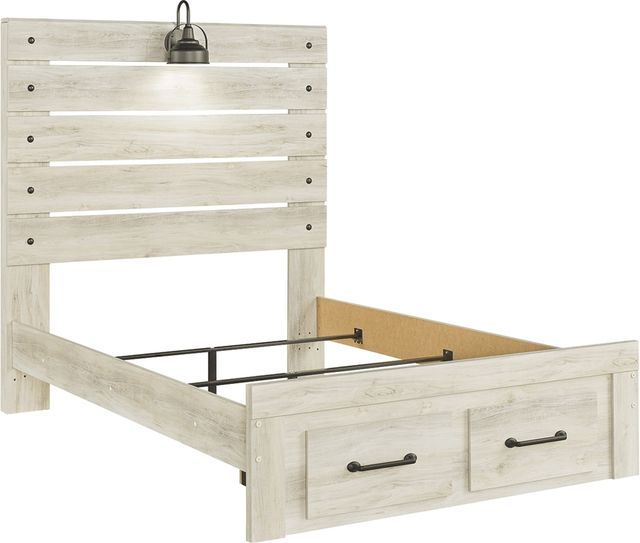 Signature Design by Ashley® Cambeck 2-Piece Whitewash Full Panel Storage Bed Set-2