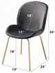 ACME Furniture Chuchip 2-Piece Gray/Gold Side Chair Set-2