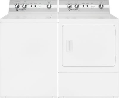 Speed Queen White Top Load Washer Electric Dryer Laundry Pair Speed Queen White Top Load Washer Electric Dryer Laundry Pair