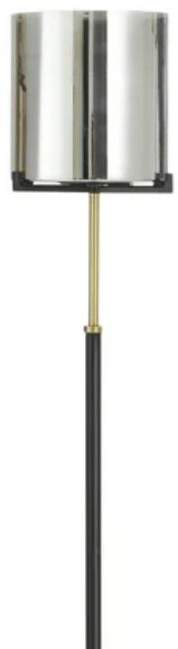 StyleCraft Chrome/Urban Smoke Floor Lamp-1