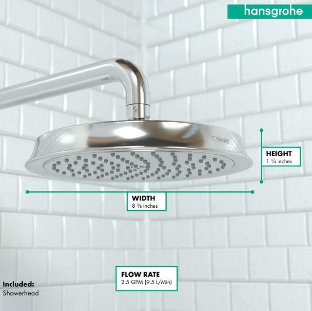 Hansgrohe Raindance Classic Chrome 2.5 GPM Showerhead-2