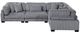 Homelegance® Traverse 4-Piece Gray Modular Sectional-2