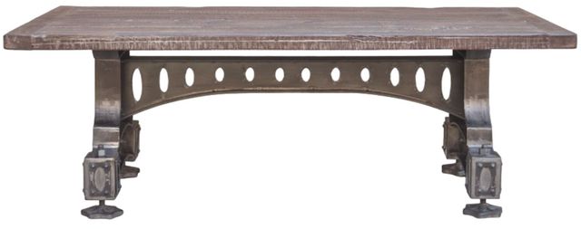 Home Trends & Design Old Mill Natural Patina Coffee Table-1