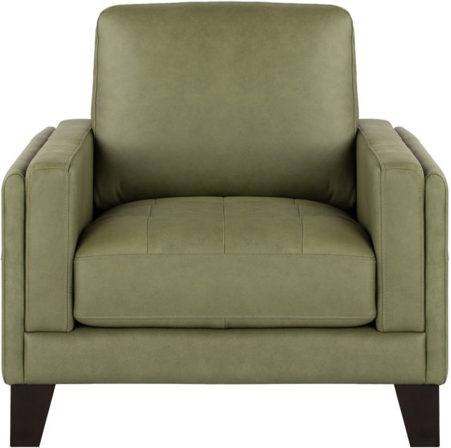 Leather Italia™ Cambria Vaughn Green Clover Chair-0
