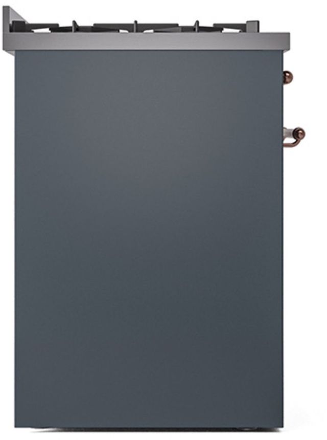 Ilve® Nostalgie II Series 30" Blue Gray Pro Style Dual Fuel Range-2