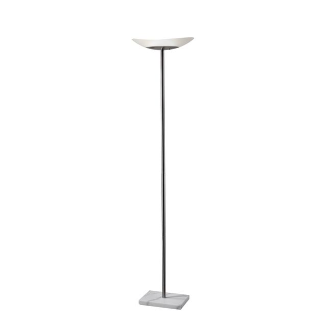 Adesso® Celeste Brushed Steel LED Torchiere-0