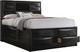 Coaster® Briana Black Queen Platform Storage Bed-0