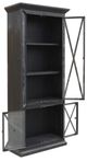 Cottage Creek Furniture Baillie Black/Distressed Brown Tint Showcase-2