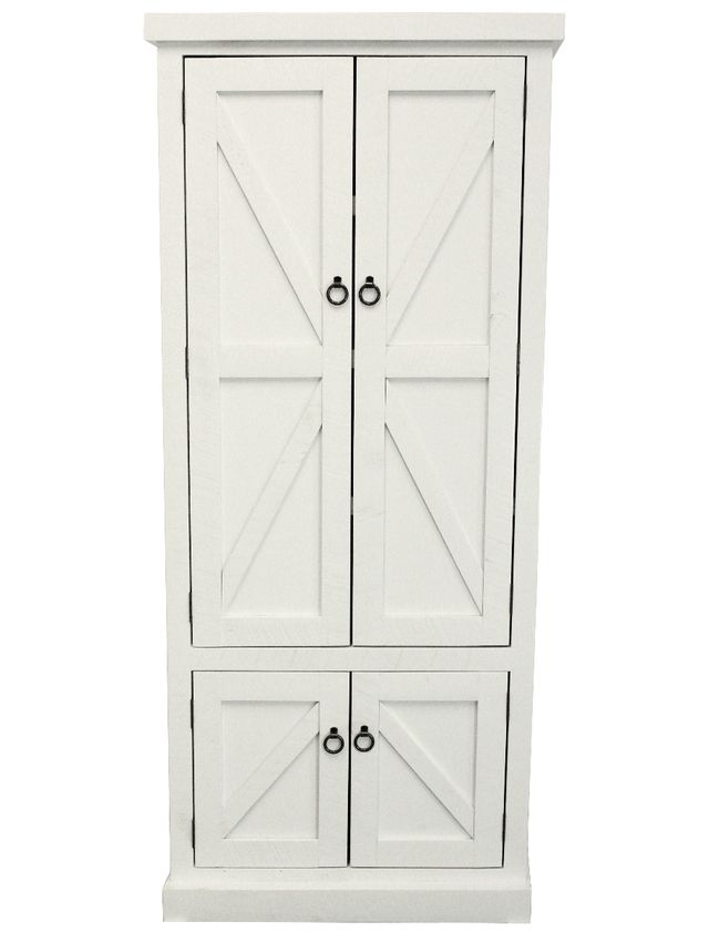 American Heartland Manufacturing Bright White Double Door Pantry-1