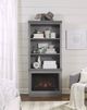 aspenhome® Churchill Smokey Grey 74" Fireplace Display Case-1
