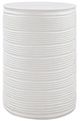 Uttermost® Borderline White Drum Table-0