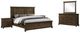 New Classic® Home Furnishings Sunstone 4-Piece Walnut California King Panel Bedroom Set -0
