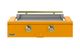 Caliber™ Rockwell Social 42" Saffron Built-In Liquid Propane Outdoor Griddle with Brass Hardware-0