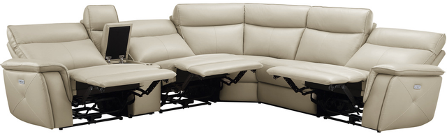 Homelegance® Maroni 6-Piece Off-White Modular Power Reclining Sectional-2
