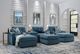 Drew & Jonathan Home ModularOne New Horizon 6-Piece Teal Modular Chaise Sectional-1