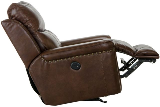 Catnapper® Ceretti Brown Leather Power Wall Hugger Recliner-4