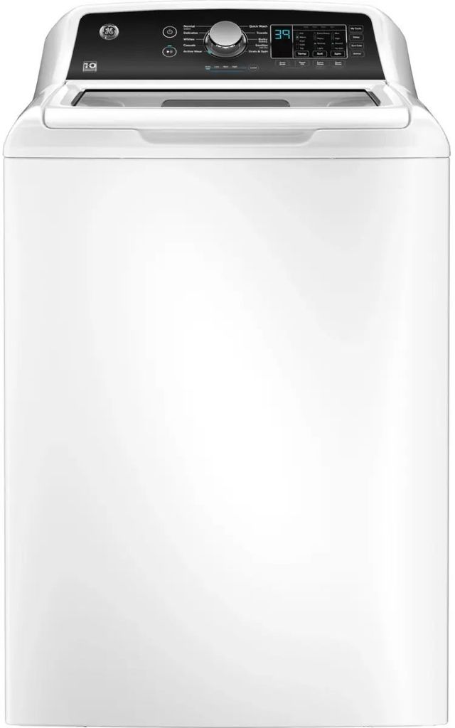 GE® White Top Load Washer & Gas Dryer Laundry Pair-1