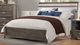 Bernards Modesto Taupe Upholstered King Panel Bed-0