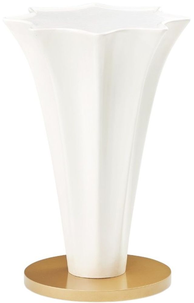 Michael Amini® La Terrazza Creamy Pearl Chairside Table-1