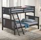Furniture of America® Spring Creek Stain Gray Twin/Full Bunk Bed-1