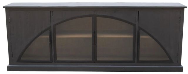 Nest Home Collections Evanston Smooth Black Long Cabinet-2