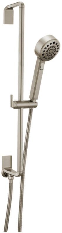 Brizo Levoir® Brilliance® Luxe Nickel® H2OKINETIC® Multi-Function Slide Bar Handshower-0
