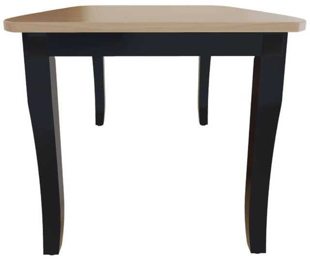 Mavin Customizable 48" Boat Extendable Dining Table with 18" Leaf-2