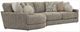 Jackson Furniture Turner 2-Piece Mushroom Sectional -0