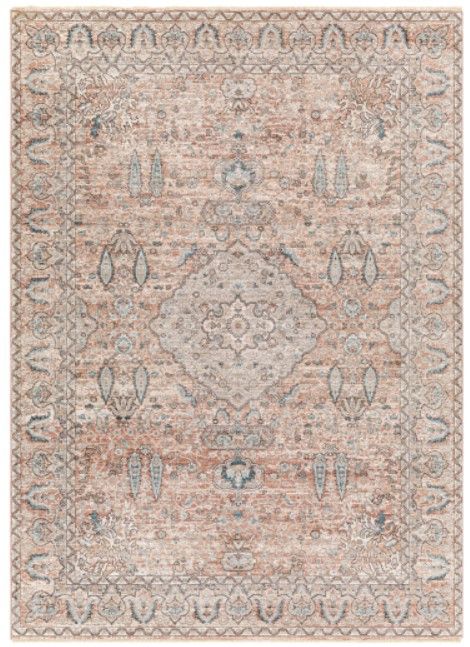 Surya Carlisle Cream/Medium Brown 4'x6' Area Rug-0