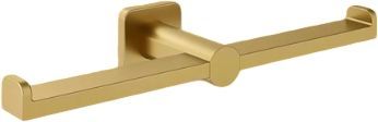 KOHLER® Parallel® Vibrant Brushed Moderne Brass Double Toilet Paper Holder-0