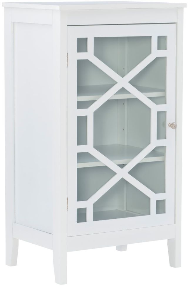 Linon Fetti White Accent Cabinet-0
