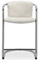 Moe's Home Collection Freeman 2-Piece Blended Cream/Chrome Frame Counter Stool Set-1