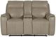 Bassett® Furniture Club Level Manteo Diamond Leather Power Reclining Loveseat with Console-2