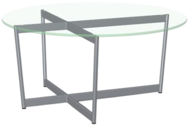 Amisco Customizable Malloy Glass Top Coffee Table-0
