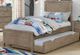 Furniture of America® Vevey Wire-Brushed Warm Gray Twin Bed-0