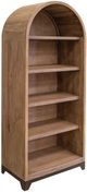 International Furniture Direct Natural Parota Brown Cappuccino Bookcase-0