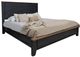 International Furniture Direct Empire Black Queen Panel Bed-0