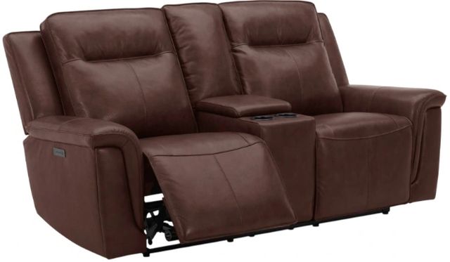 Liberty Furniture Avery Cognac Power Reclining Loveseat with Console-1