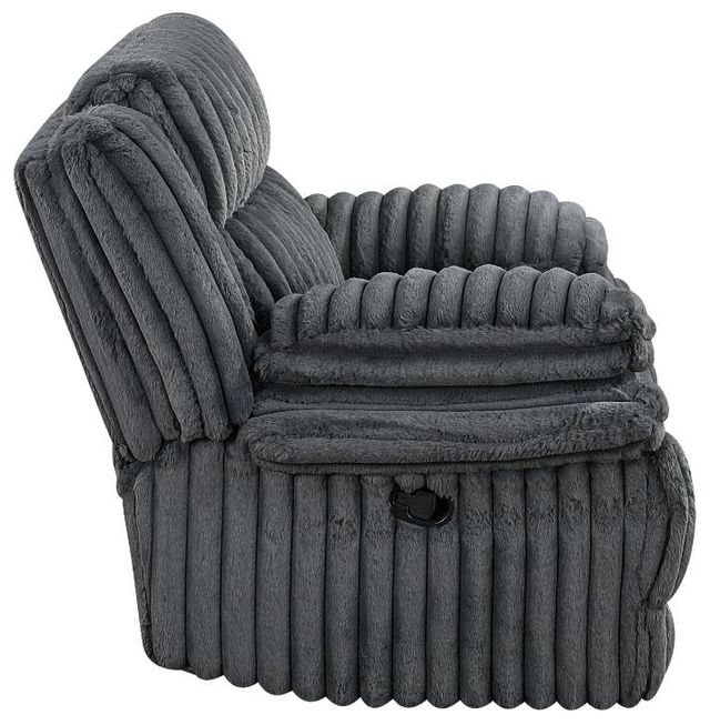 Homelegance® Goodland Dark Gray Manual Glider Reclining Chair-3