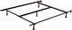 Beaudoin Traditional Metal Bed Frame with Plastic Glides for Twin-Full-Queen Bed-0