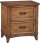 American Woodcrafters Oakdale 4-Piece Honey Oak Queen Panel Bedroom Set-4