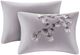 Olliix by N Natori Lilac Full/Queen Sakura Blossom 3 Piece Cotton Sateen Printed Duvet Cover Set-1