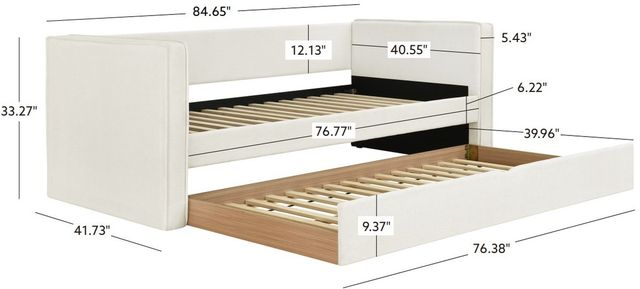 Powell® Lillibeth Cream Daybed-2